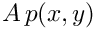 $ A\,p(x,y) $